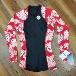 Hurley Sig Zane Wailehua Zip Up Rashguard